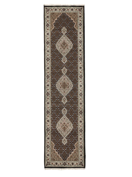 78X306 Tabriz Royal Rug Rug Authentic
 Oriental Handknotted Runner
 Brown/Black ( India)