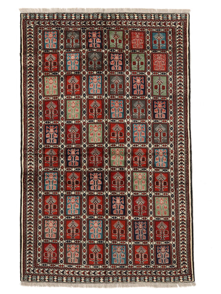 Turkaman Rug Rug 152X239 Black/Dark Red (Wool, Persia/Iran)