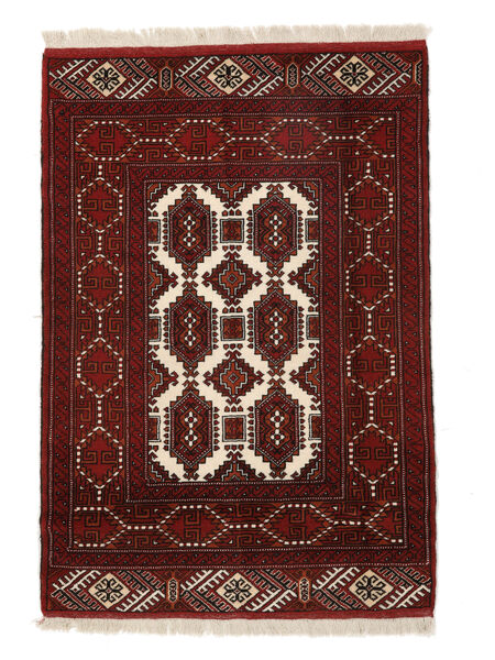  Persian Turkaman Rug Rug 88X126 Black/Dark Red (Wool, Persia/Iran)
