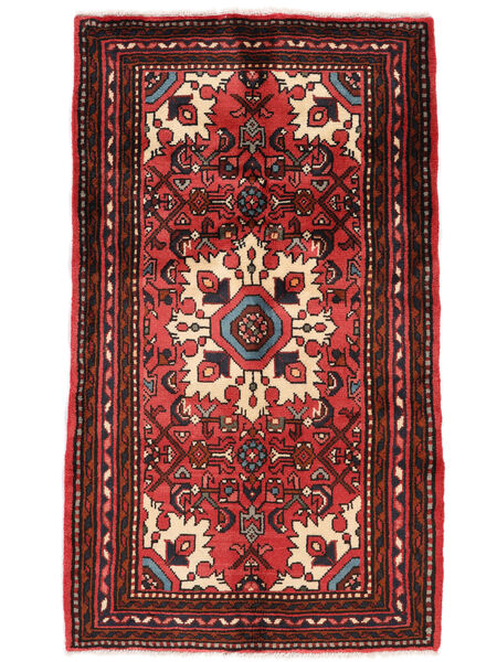  71X123 Asadabad Rug Rug Black/Dark Red Persia/Iran 