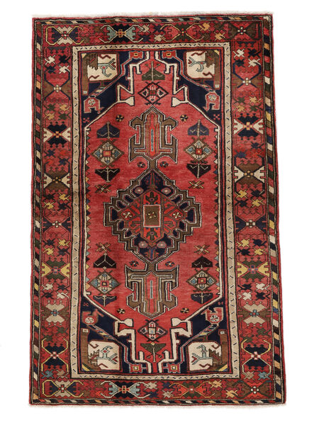 122X192 Hamadan Rug Rug Authentic
 Oriental Handknotted Dark Red/Black (Wool, Persia/Iran)