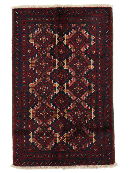 82X128 Baluch Rug Rug Oriental Black/Dark Red (Wool, Persia/Iran)