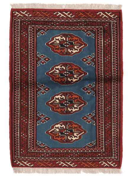  Turkaman Rug 86X117 Persian Wool Rug Black/Dark Red Small Rug 