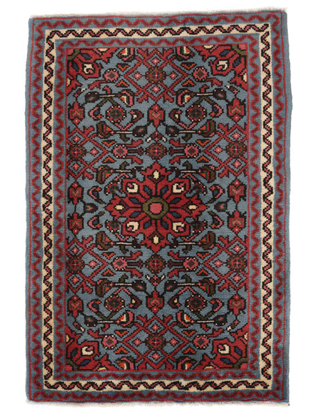  Oriental Hosseinabad Rug Rug 66X97 Black/Dark Red (Wool, Persia/Iran)