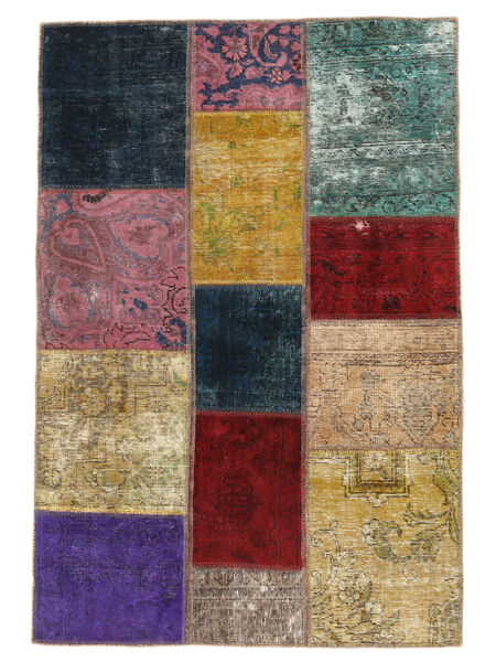  Patchwork - Persien/Iran 103X152 Vintage Persian Wool Rug Brown/Black Small Rug 