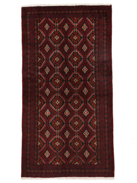  Oriental Baluch Rug Rug 102X190 Black/Dark Red (Wool, Persia/Iran)