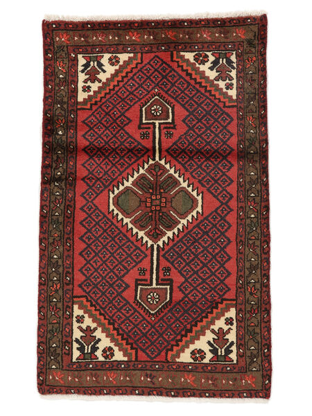 71X116 Hamadan Rug Rug Oriental Black/Dark Red (Wool, Persia/Iran)