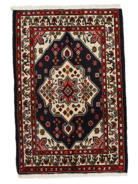  Persian Hamadan Rug 68X99 Black/Dark Red (Wool, Persia/Iran)