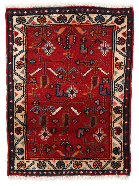 Asadabad Rug 60X81 Dark Red/Black (Wool, Persia/Iran)