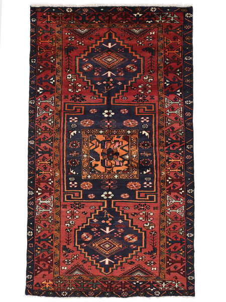  129X220 Zanjan Rug Black/Dark Red Persia/Iran 