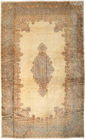  Kerman Signed: Kermani Rug 385X630 Authentic
 Oriental Handknotted Light Brown/Beige Large (Wool, Persia/Iran)