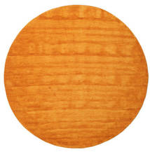  Handloom - Orange Rug Ø 200 Modern Round Yellow/Orange/Light Brown (Wool, India)