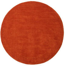  Handloom - Rust/Red Rug Ø 150 Modern Round Rust Red (Wool, India)