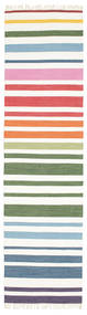 Kitchen Rug
 Rainbow Stripe 80X300 Cotton Handwoven Modern Striped Multicolor 