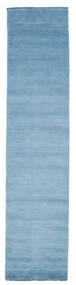  Handloom Fringes - Light Blue Rug 80X350 Modern Hallway Runner
 Light Blue (Wool, India)