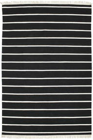  Dhurrie Stripe - Black/White Rug 250X350 Authentic
 Modern Handwoven Black Large (Wool, India)
