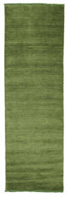  Handloom Fringes - Green Rug 80X250 Modern Runner
 Olive Green/Dark Green (Wool, India)