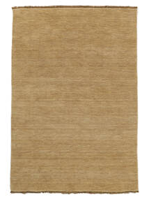 Handloom Fringes 80X120 Small Beige Plain (Single Colored) Wool Rug Rug 