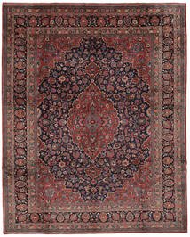  Mashad Rug 312X395 Authentic Oriental Handknotted Black/Dark Red Large (Wool, )