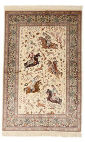  Qum Silk Signed: Sharifi Rug 130X200 Authentic
 Oriental Handknotted Dark Brown/Brown (Silk, Persia/Iran)