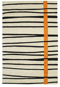  200X300 Striped Gummi Twist Handtufted Rug - Orange Wool, 
