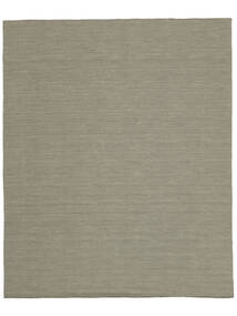  Kilim Loom - Light Grey/Beige Rug 250X300 Authentic
 Modern Handwoven Olive Green Large (Wool, India)