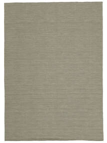  Kilim Loom - Light Grey/Beige Rug 200X300 Authentic
 Modern Handwoven Olive Green/Dark Grey (Wool, India)