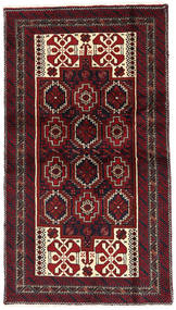  Baluch Rug 103X185 Authentic
 Oriental Handknotted Dark Red/Dark Brown (Wool, Persia/Iran)
