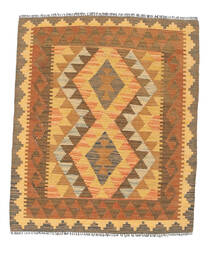 93X103 Kilim Afghan Old Style Rug Oriental Brown/Orange (Wool, Afghanistan)