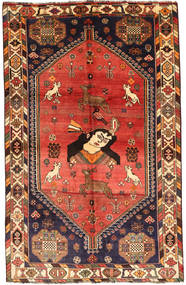  Qashqai Fine Rug 161X255 Authentic
 Oriental Handknotted Brown/Dark Red (Wool, )