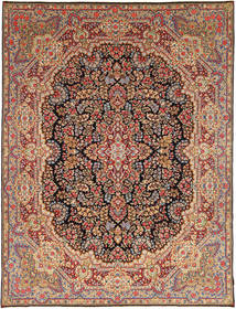  Kerman Sherkat Farsh Rug 297X382 Authentic
 Oriental Handknotted Dark Brown/Dark Red Large (Wool, Persia/Iran)