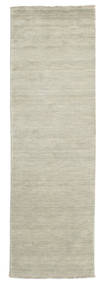  Handloom Fringes - Grey/Light Green Rug 80X250 Modern Runner
 White/Creme/Light Grey (Wool, India)