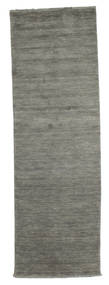  Handloom Fringes - Dark Grey Rug 80X250 Modern Runner
 White/Creme/Black (Wool, India)