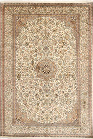  Kashmir Pure Silk Rug 192X283 Authentic
 Oriental Handknotted Light Brown/Brown (Silk, India)