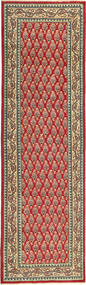  Tabriz Patina Rug 85X295 Authentic
 Oriental Handknotted Hallway Runner
 Dark Red/Light Brown (Wool, Persia/Iran)