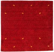  Gabbeh Loom Two Lines - Red Rug 200X200 Modern Square Crimson Red/Dark Red (Wool, India)