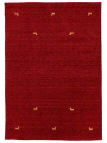  Gabbeh Loom Two Lines - Red Rug 160X230 Modern Crimson Red/Dark Red (Wool, India)