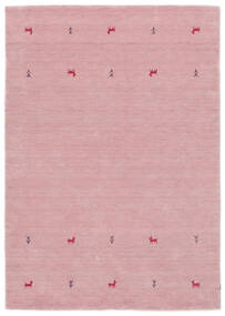  160X230 Gabbeh Loom Two Lines Rug - Pink Wool, 