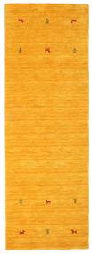  Gabbeh Loom Two Lines - Yellow Rug 80X250 Modern Hallway Runner
 Yellow (Wool, India)
