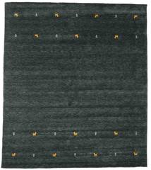 Gabbeh Loom Two Lines - Dark Grey/Green Rug 240X290 Modern Black (Wool, India)