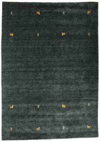  Gabbeh Loom Two Lines - Dark Grey/Green Rug 160X230 Modern Black (Wool, India)