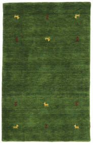  Gabbeh Loom Two Lines - Green Rug 100X160 Modern Black (Wool, India)