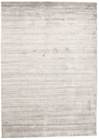 Bamboo Silk Loom 160X230 Light Grey Plain (Single Colored) Rug 