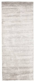  Bamboo Silk Loom - Warm Grey Rug 80X200 Modern Runner
 Light Grey/White/Creme ( India)