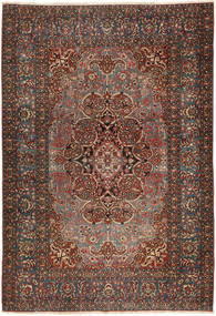  Isfahan Antique Rug 138X207 Authentic
 Oriental Handknotted Dark Brown/Dark Red (Wool, Persia/Iran)