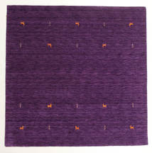  200X200 Gabbeh Loom Two Lines Rug - Purple Wool, 