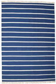  Dhurrie Stripe - Dark Blue Rug 200X300 Authentic
 Modern Handwoven Dark Blue/Blue (Wool, India)