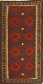  Kilim Maimane Rug 99X193 Wool Brown/Red Small 