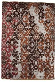  Damask Rug 122X179 Authentic
 Modern Handknotted Dark Red/Pink ( India)