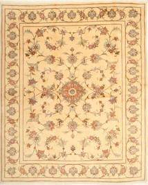  Yazd Rug 197X249 Authentic
 Oriental Handknotted Dark Beige/Light Brown (Wool, Persia/Iran)